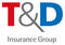 T&D Insurance Group logo, with red and blue letters 