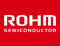 ROHM Logo, white letters on a red background